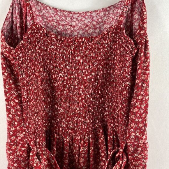 ❤️Last Chance Hollister red sleeveless floral print romper size S - Picture 6 of 10